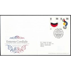 Gran Bretaña 2546/47 2004 SPD FDC Centenario del Entente Cordiale Sobre primer día