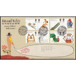 Gran Bretaña 2712/19 2006 SPD FDC Cuentos de Animales Sobre primer día