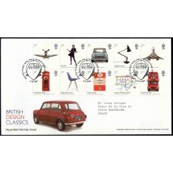 Gran Bretaña 3080/89 2009 SPD FDC Diseño Clásico Británico Sobre primer día Gran Bretaña 3080/89 2009 SPD FDC Diseño Clásico Británico Sobre primer día