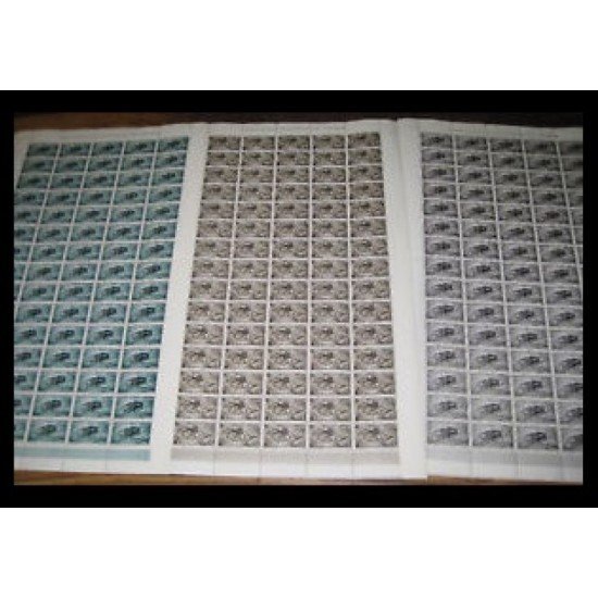 Rio Muni 63/65 1965 En hojas completas de 75 sellos MNH Rio Muni 63/65 1965 En hojas completas de 75 sellos MNH