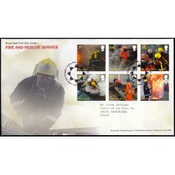 Gran Bretaña 3176/81 2009 SPD FDC Bomberos Británicos Sobre primer día Gran Bretaña 3176/81 2009 SPD FDC Bomberos Británicos Sobre primer día