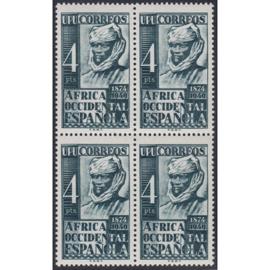 África Occidental Española  1 Bl.4 1949 UPU  MNH