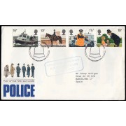 Gran Bretaña 913/16 1979 SPD FDC 150 Años Policía Metropolitana Sobre primer día