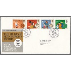 Gran Bretaña 1003/06 1981 SPD FDC 25 Años Premios Duque de Edimburgo Sobre primer día Gran Bretaña 1003/06 1981 SPD FDC 25 Años Premios Duque de Edimburgo Sobre primer día