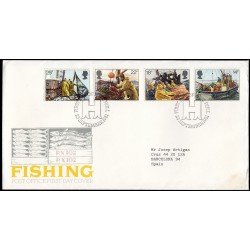 Gran Bretaña 1007/00 1981 SPD FDC Año de los Pescadores Sobre primer día Gran Bretaña 1007/00 1981 SPD FDC Año de los Pescadores Sobre primer día