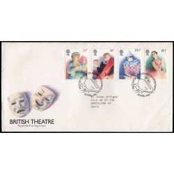 Gran Bretaña 1043/46 1982 SPD FDC Teatro Británico Sobre primer día Gran Bretaña 1043/46 1982 SPD FDC Teatro Británico Sobre primer día