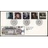 Gran Bretaña 1195/99 1985 SPD FDC Cine Británico Actores y Directores Sobre primer día