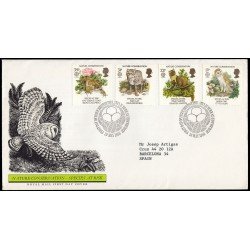Gran Bretaña 1222/25 1986 SPD FDC Protección Naturaleza Medioambiente y Especies en Peligro Sobre primer día Gran Bretaña 1222/25 1986 SPD FDC Protección Naturaleza Medioambiente y Especies en Peligro Sobre primer día