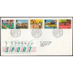 Gran Bretaña 1231/35 1986 SPD FDC Deportes Juegos de la Commonwealth Edimburgo Sobre primer día Gran Bretaña 1231/35 1986 SPD FDC Deportes Juegos de la Commonwealth Edimburgo Sobre primer día