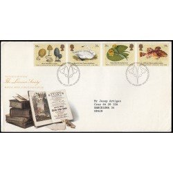 Gran Bretaña 1293/96 1988 SPD FDC Flora y Fauna Sobre primer día