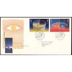 Gran Bretaña 1543/46 1991 SPD FDC Europa y el Espacio Cambridge Sobre primer día Gran Bretaña 1543/46 1991 SPD FDC Europa y el Espacio Cambridge Sobre primer día