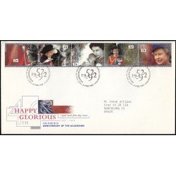 Gran Bretaña 1606/10 1992 SPD FDC 40 Años Coronación S.M. la Reina Isabell II Gran Bretaña 1606/10 1992 SPD FDC 40 Años Coronación S.M. la Reina Isabell II