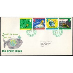 Gran Bretaña 1633/36 1992 SPD FDC Emisión Verde Sobre primer día Gran Bretaña 1633/36 1992 SPD FDC Emisión Verde Sobre primer día