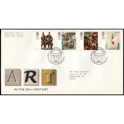 Gran Bretaña 1674/77 1993 SPD FDC Europa Arte Contemporáneo Sobre primer día Gran Bretaña 1674/77 1993 SPD FDC Europa Arte Contemporáneo Sobre primer día