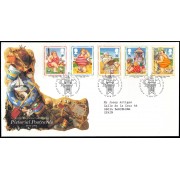 Gran Bretaña 1753/57 1994 SPD FDC Centenario de la Tarjeta Postal Ilustrada Sobre primer día 