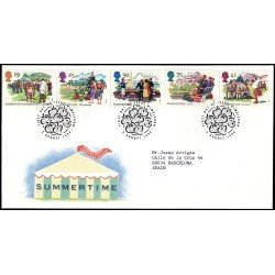 Gran Bretaña 1774/78 1994 SPD FDC Verano Sobre primer día Gran Bretaña 1774/78 1994 SPD FDC Verano Sobre primer día