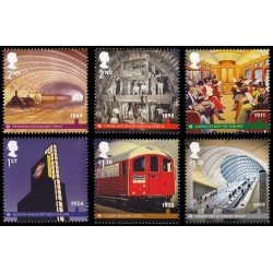 Gran Bretaña 3789/94 2013 150 Aniv. Metro de Londres MNH Gran Bretaña 3789/94 2013 150 Aniv. Metro de Londres MNH