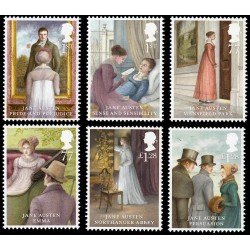 Gran Bretaña 3800/05 2013 Jane Austen MNH Gran Bretaña 3800/05 2013 Jane Austen MNH