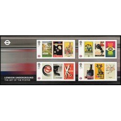 Gran Bretaña 3796/99 F3796 2013 150 Aniv. Metro de Londres Hoja MNH Gran Bretaña 3796/99 F3796 2013 150 Aniv. Metro de Londres Hoja MNH