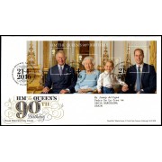Gran Bretaña 4291/94 F4291 2016 SPD FDC 90 Aniv. Reina Isabel II Sobre primer día Tallents House 