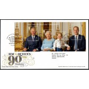 Gran Bretaña 4291/94 F4291 2016 SPD FDC 90 Aniv. Reina Isabel II Sobre primer día Windsor  