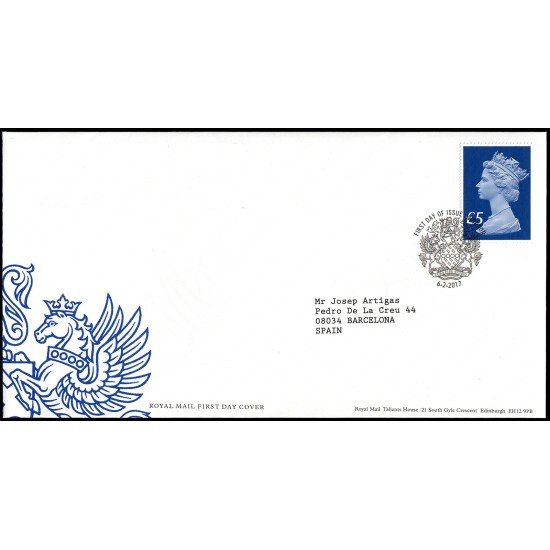 Gran Bretaña 4397 2017 SPD FDC Serie Reina Isabel II Sobre primer día Windsor Gran Bretaña 4397 2017 SPD FDC Serie Reina Isabel II Sobre primer día Windsor