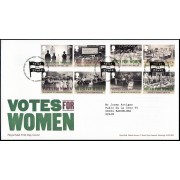 Gran Bretaña 4576/83 2018 SPD FDC Centenario del Derecho al Voto de las Mujeres Sobre primer día Tallent House