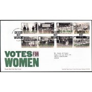 Gran Bretaña 4576/83 2018 SPD FDC Centenario del Derecho al Voto de las Mujeres Sobre primer día London SW1