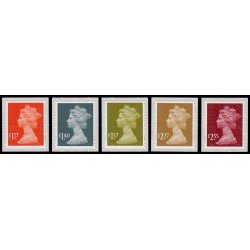 Gran Bretaña 4421/25 2017 Serie Reina Isabel II Autoadhesivos MNH Gran Bretaña 4421/25 2017 Serie Reina Isabel II Autoadhesivos MNH