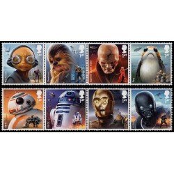 Gran Bretaña 4501/08 2017 Personajes de La Guerra de las Galaxias MNH Gran Bretaña 4501/08 2017 Personajes de La Guerra de las Galaxias MNH