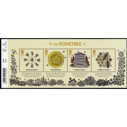 Gran Bretaña 4193/96 F4193 2015 Fauna Abejas Hoja MNH Gran Bretaña 4193/96 F4193 2015 Fauna Abejas Hoja MNH