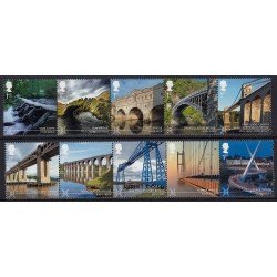 Gran Bretaña 4117/26 2015 Arquitectura Puentes de Gran Bretaña MNH Gran Bretaña 4117/26 2015 Arquitectura Puentes de Gran Bretaña MNH