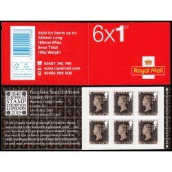 Gran Bretaña 4155 C4155 2015 175 Aniv. Penny Black Primer sello postal Carné MNH Gran Bretaña 4155 C4155 2015 175 Aniv. Penny Black Primer sello postal Carné MNH