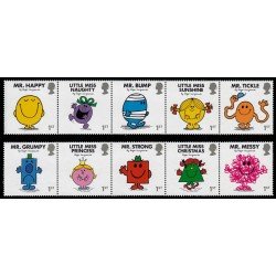 Gran Bretaña 4361/70 2016 45 Aniv. libros infantiles Mr Men Little Miss MNH Gran Bretaña 4361/70 2016 45 Aniv. libros infantiles Mr Men Little Miss MNH
