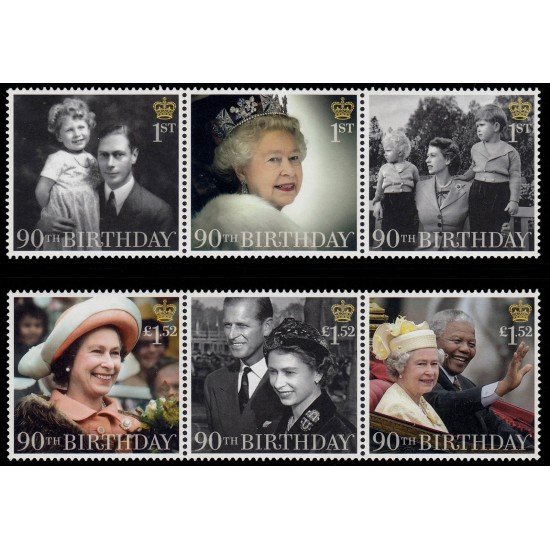 Gran Bretaña 4285/90 2016 90 Aniv. S.M. la Reina Isabel II MNH Gran Bretaña 4285/90 2016 90 Aniv. S.M. la Reina Isabel II MNH