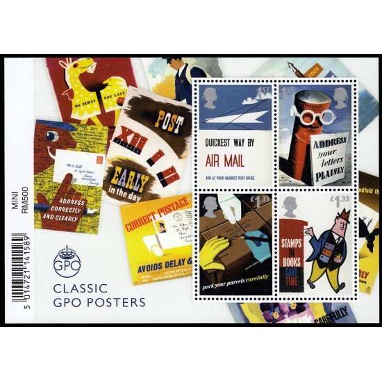 Gran Bretaña 4263/66 F4263 2016 500 Aniv. del Royal Mail Hoja MNH Gran Bretaña 4263/66 F4263 2016 500 Aniv. del Royal Mail Hoja MNH