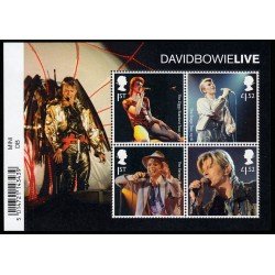Gran Bretaña 4417/20 F4417A 2017 Gigantes de la música David Bowie Hoja MNH Gran Bretaña 4417/20 F4417A 2017 Gigantes de la música David Bowie Hoja MNH