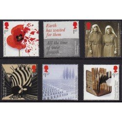 Gran Bretaña 4477/82 2017 100 Aniv. Gran Guerra MNH Gran Bretaña 4477/82 2017 100 Aniv. Gran Guerra MNH