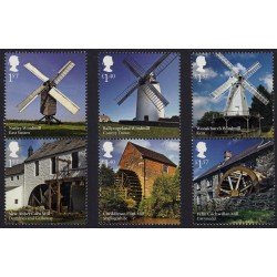 Gran Bretaña 4461/66 2017 Arquitectura y Patrimonio Molinos de agua y de viento MNH Gran Bretaña 4461/66 2017 Arquitectura y Patrimonio Molinos de agua y de viento MNH