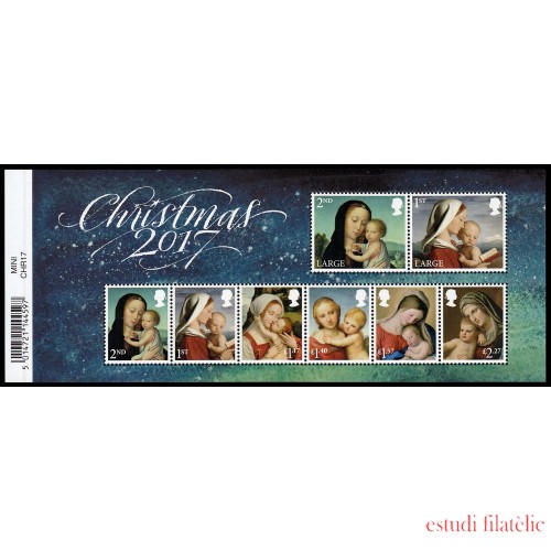 Gran Bretaña 4517/24 F4517 2017 Navidad Hoja MNH