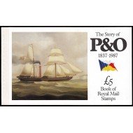 Gran Bretaña 1021B F1021 1987 Historia de la compañía de navegación Peninsular Oriental Carné Prestigio MNH