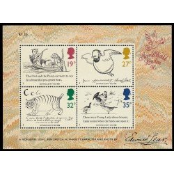 Gran Bretaña HB 4 1988 Centenario del fallecimiento de Edward Lear MNH Gran Bretaña HB 4 1988 Centenario del fallecimiento de Edward Lear MNH