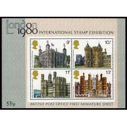 Gran Bretaña  HB 1 1978 Londres 1980 Expo. Filatélica inter. Palacios y castillos históricos MNH
