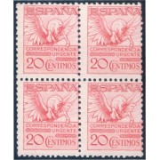 España Spain 592A Bl.4 1931 Pegaso Pegasus MNH 