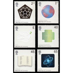 Gran Bretaña 2274/79 2001 Centenario de los Premios Nobel MNH Gran Bretaña 2274/79 2001 Centenario de los Premios Nobel MNH