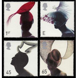 Gran Bretaña 2258/61 2001 Moda Sombreros MNH Gran Bretaña 2258/61 2001 Moda Sombreros MNH