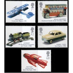 Gran Bretaña 2474/78 2003 Juguetes antiguos Transporte Modelismo MNH Gran Bretaña 2474/78 2003 Juguetes antiguos Transporte Modelismo MNH