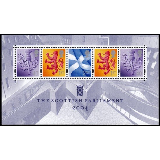 Gran Bretaña HB 26 2004 Inauguración edificio Parlamento de Escocia MNH Gran Bretaña HB 26 2004 Inauguración edificio Parlamento de Escocia MNH