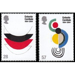 Gran Bretaña 2546/47 2004 Centenario del Entente Cordiale MNH Gran Bretaña 2546/47 2004 Centenario del Entente Cordiale MNH