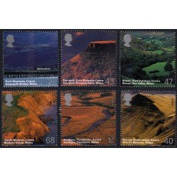 Gran Bretaña 2565/70 2004 Paisajes de Gales MNH Gran Bretaña 2565/70 2004 Paisajes de Gales MNH